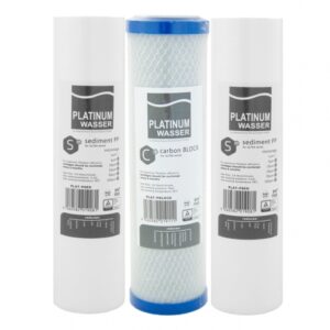 Комплект трех картриджей Platinum Wasser
