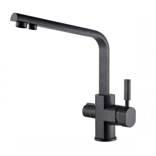 Смеситель для кухни комбинированный KAISER Decor 40144-2 Black Marble (Черный мрамор-матовый)