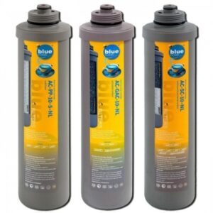 Комплект трех картриджей для систем обратного осмоса BlueFilters New Line