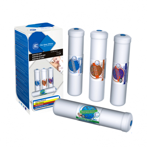Комплект четырёх картриджей Aquafilter EXCITO-CRT