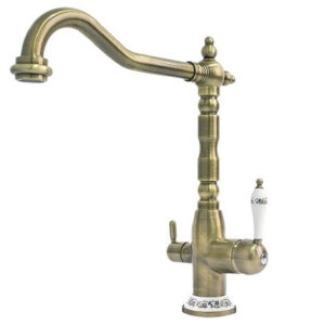 Кухонный смеситель FABIANO FKM-314 BRASS ANTIQUE