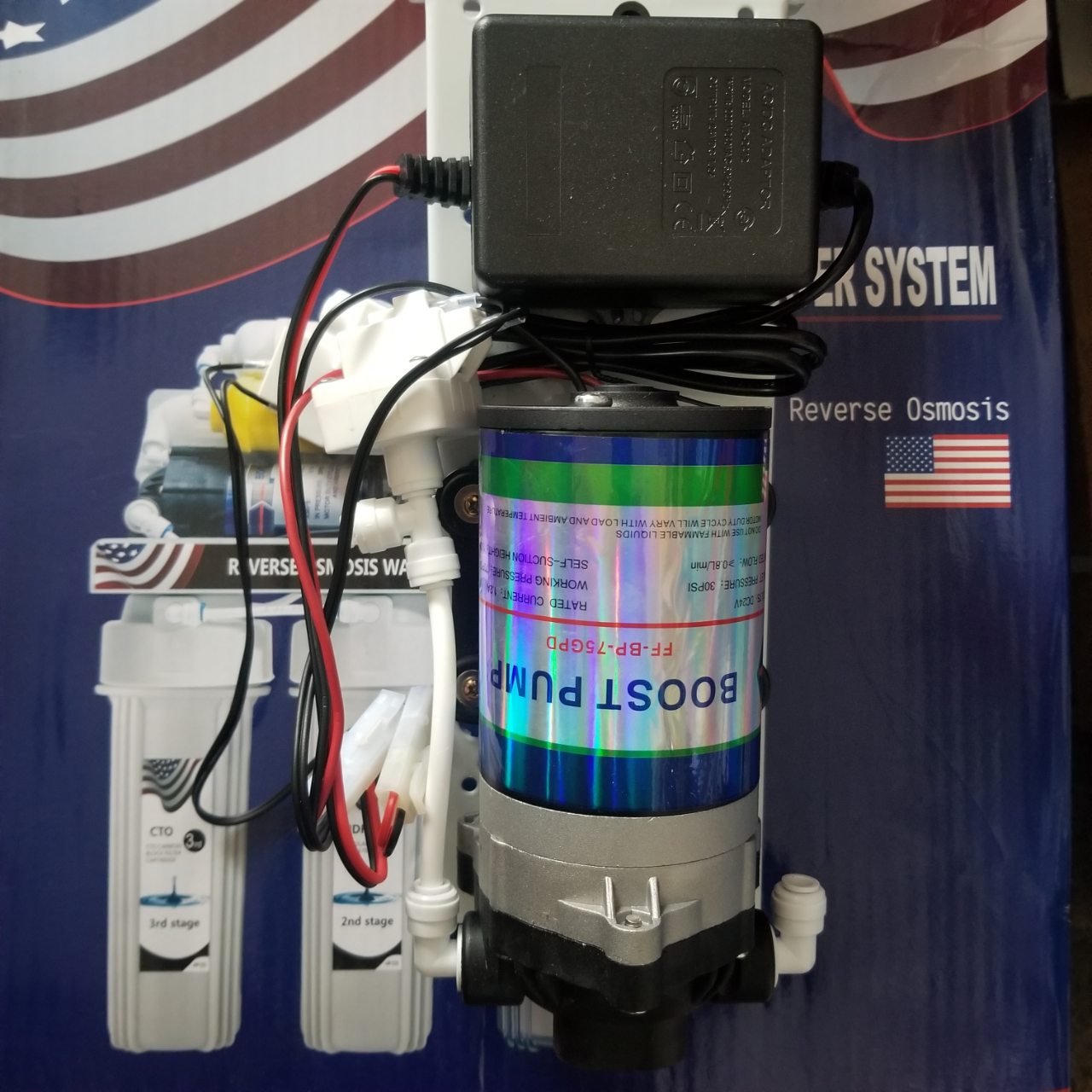 Насос для обратного осмоса на пластине BOOST PUMP 75 GPD — изображение 2