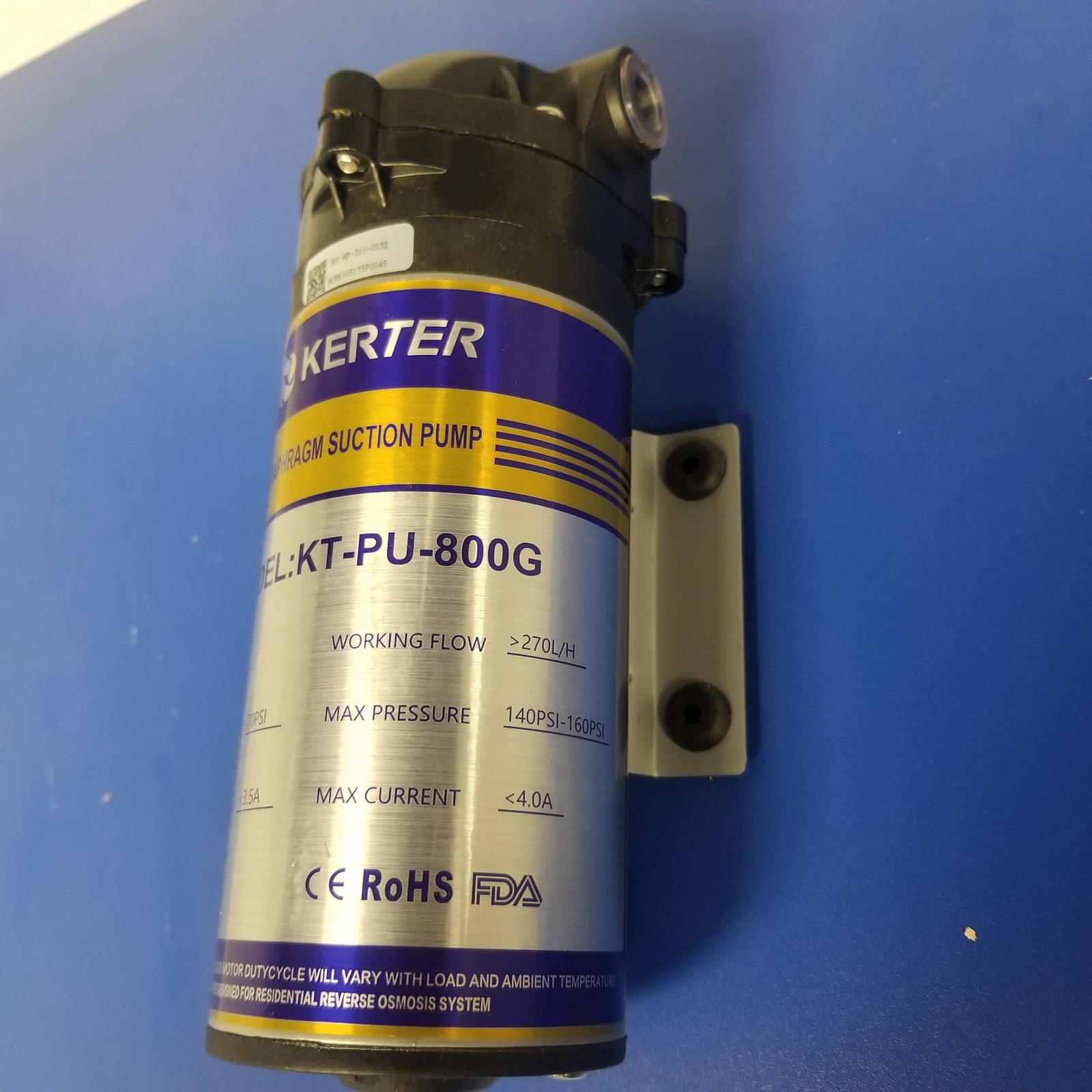 Помпа-насос для обратного осмоса KERTER KT-PU-800GPD — изображение 3