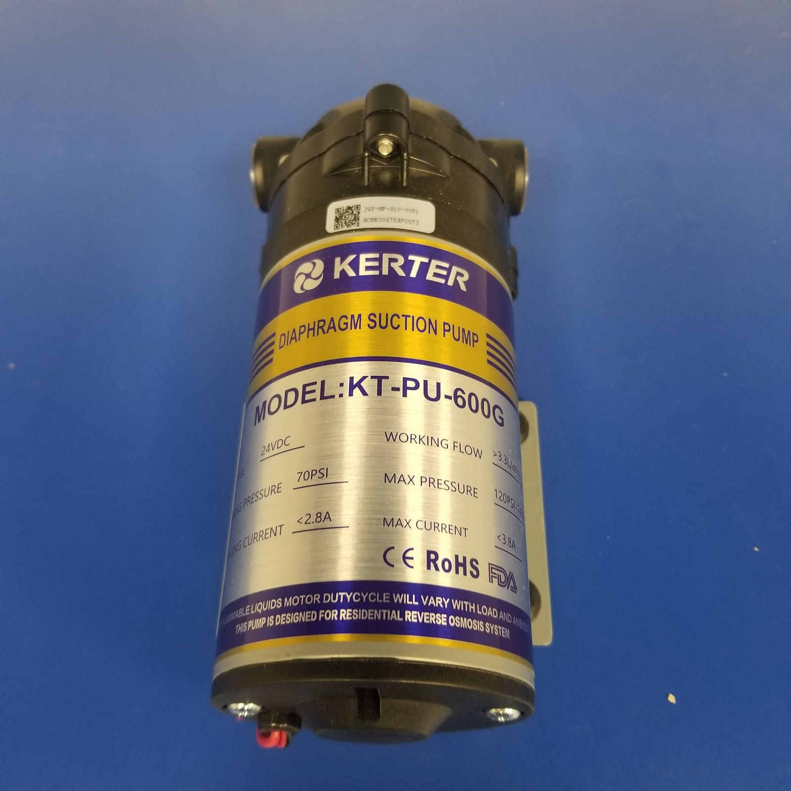 Помпа-насос для обратного осмоса KERTER KT-PU-600GPD