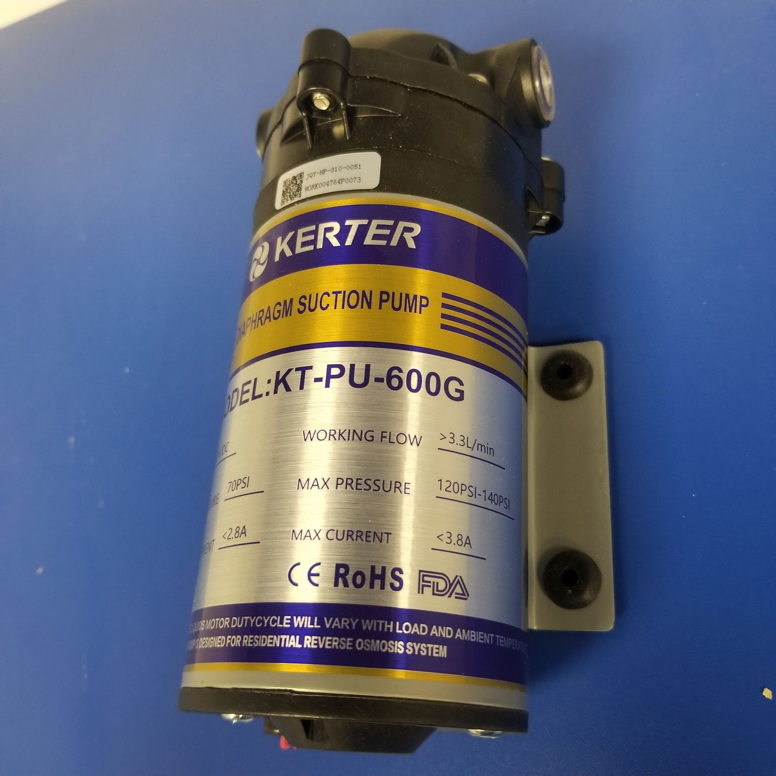 Помпа-насос для обратного осмоса KERTER KT-PU-600GPD — изображение 4