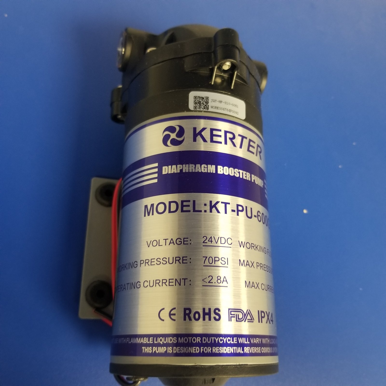 Помпа-насос для обратного осмоса KERTER KT-PU-600GPD — изображение 2
