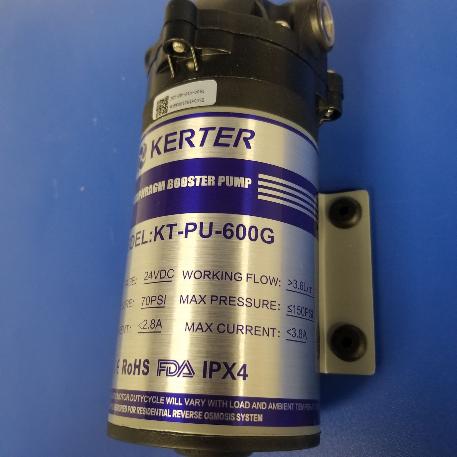 Помпа-насос для обратного осмоса KERTER KT-PU-600GPD — изображение 3