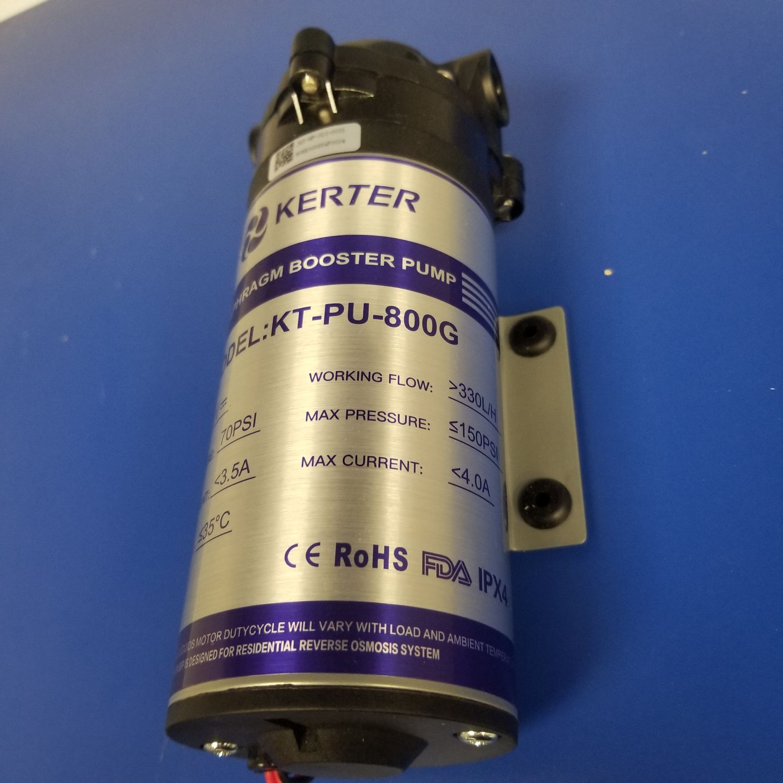 Помпа-насос для обратного осмоса KERTER KT-PU-800GPD — изображение 3