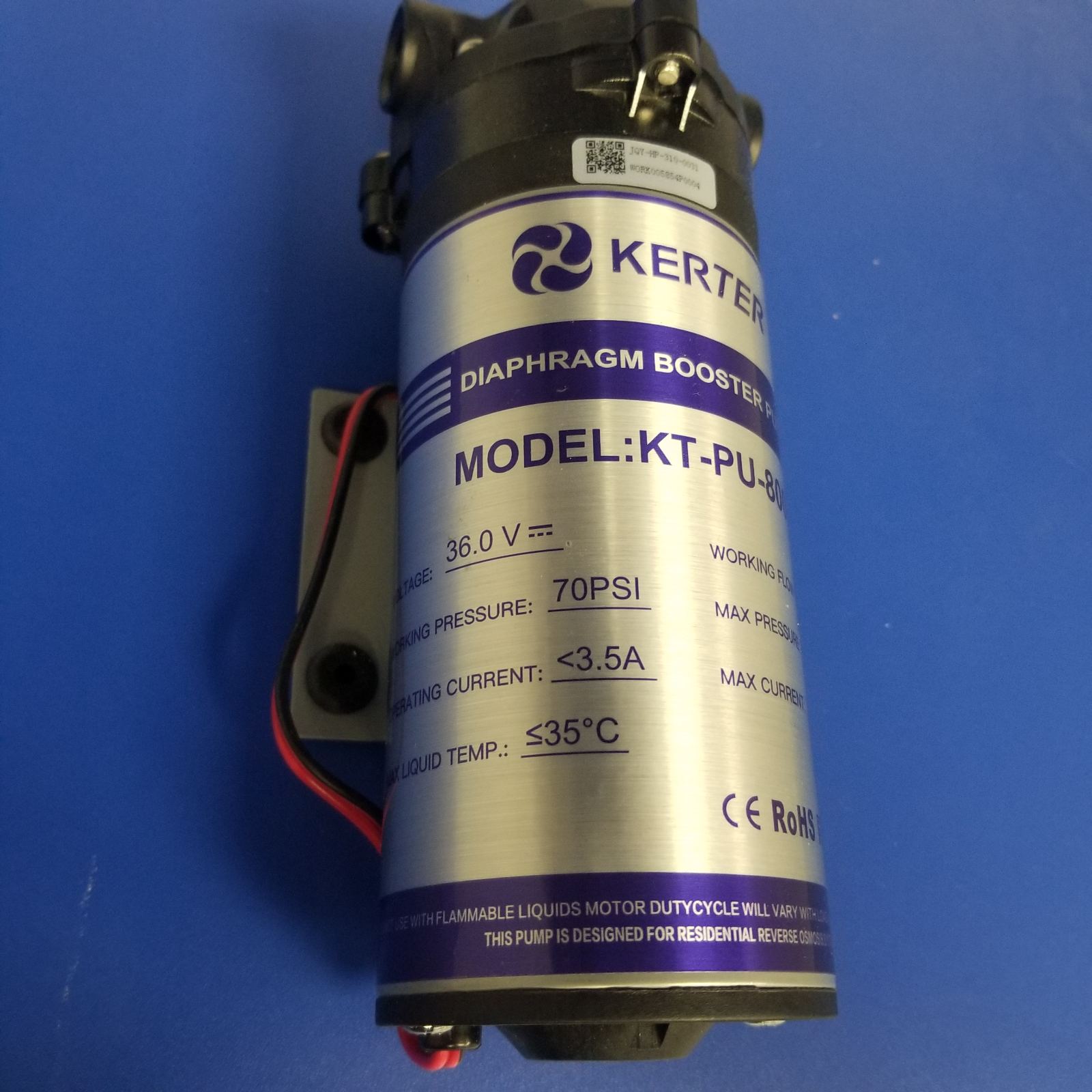 Помпа-насос для обратного осмоса KERTER KT-PU-800GPD — изображение 4